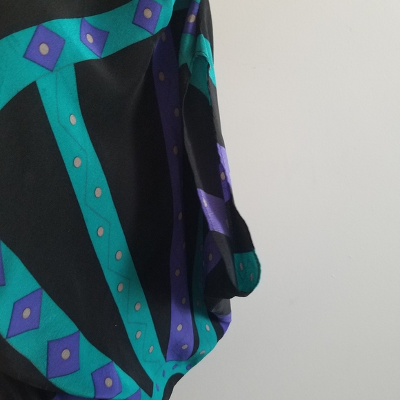 Luna By Josandra Silk Caftan Dress S - Picture 6 of 11